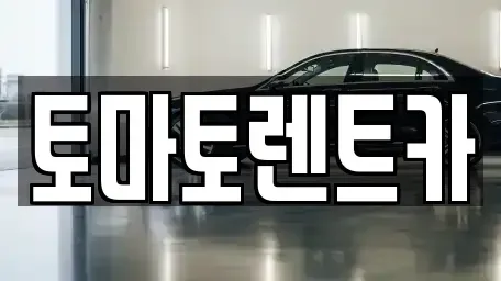 경기도 성남시 수정구 신촌동 렌트카 전문 토마토렌트카