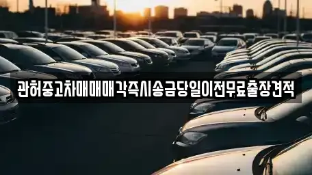 경기도 안성시 계동 중고차 전문 관허중고차매매매각즉시송금당일이전무료출장견적