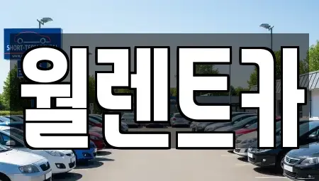 경기도 평택시 칠원동 렌트카 전문 월렌트카