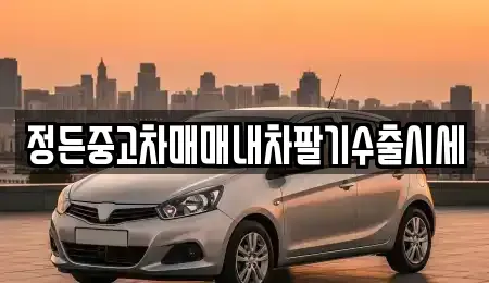 경기도 포천시 신북면 중고차 전문 정든중고차매매내차팔기수출시세