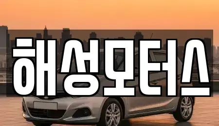 경남 김해시 대청동 중고차매매 전문 해성모터스