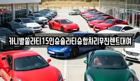 경남 창원시 마산합포구 신흥동 렌트카 전문 카니발쏠라티15인승솔라티승합차리무진렌트대여