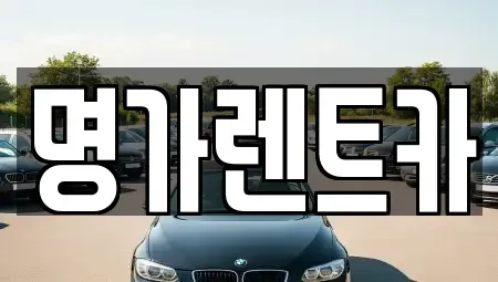 경북 포항시 북구 대신동 렌트카 전문 명가렌트카