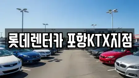 경북 포항시 북구 창포동 렌트카 전문 롯데렌터카 포항KTX지점