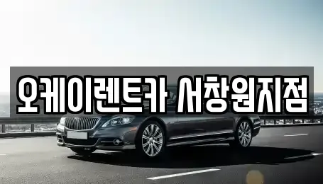 경상남도 창원시 마산회원구 렌트카 전문 오케이렌트카 서창원지점