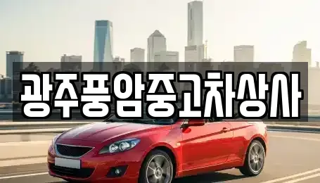 광주 광산구 용곡동 중고차매매 전문 광주풍암중고차상사