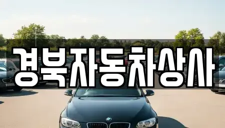 대구 중구 상서동 중고차매매 전문 경북자동차상사