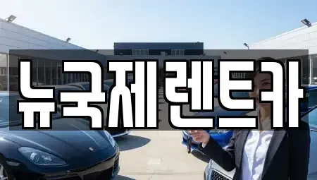 부산 금정구 단기렌트카 전문 뉴국제렌트카