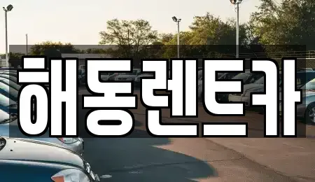 서울 영등포구 양평동1가 렌트카 전문 해동렌트카