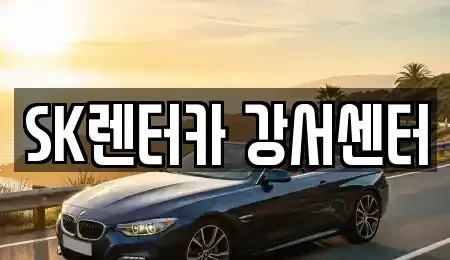 서울 영등포구 양평동1가 장기렌트카 전문 SK렌터카 강서센터
