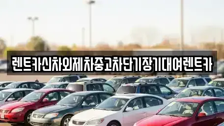 서울 용산구 보광동 렌트카 전문 렌트카신차외제차중고차단기장기대여렌트카