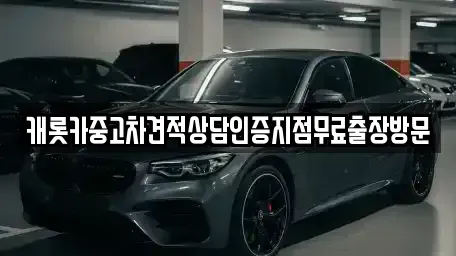 서울 용산구 보광동 중고차 전문 캐롯카중고차견적상담인증지점무료출장방문