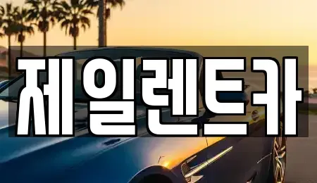 서울 중구 태평로1가 렌트카 전문 제일렌트카