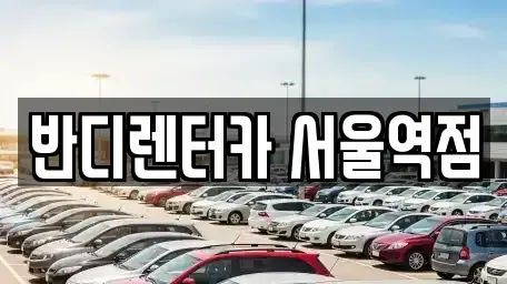 서울특별시 서대문구 미근동 렌트카 전문 반디렌터카 서울역점
