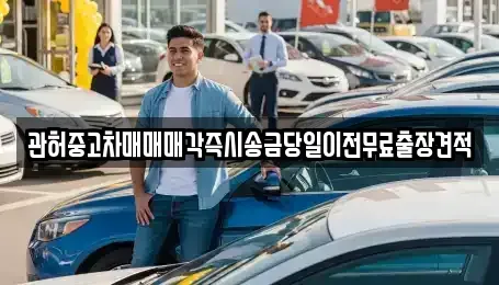 서울특별시 중구 필동3가 중고차매매 전문 관허중고차매매매각즉시송금당일이전무료출장견적