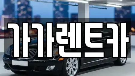 세종특별자치시 종촌동 장기렌트카 전문 가가렌트카