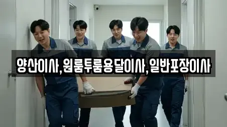 양산이사,원룸투룸용달이사,일반포장이사