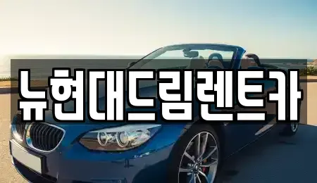 인천광역시 계양구 목상동 렌트카 전문 뉴현대드림렌트카