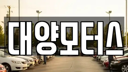 전남 목포시 북교동 중고차 전문 대양모터스