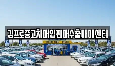 전북 김제시 순동 중고차매입 전문 김프로중고차매입판매수출매매센터