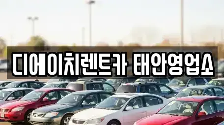 충남 태안군 렌트카 전문 디에이치렌트카 태안영업소