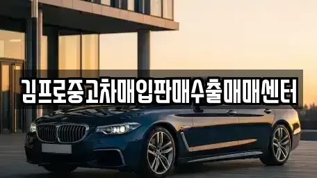 충남 태안군 중고차매입 전문 김프로중고차매입판매수출매매센터
