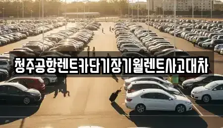 충북 진천군 문백면 단기렌트카 전문 청주공항렌트카단기장기월렌트사고대차