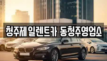 충북 청주시 상당구 용암동 렌트카 전문 청주제일렌트카 동청주영업소