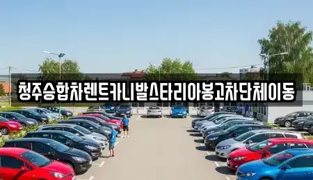 충북 청주시 흥덕구 원평동 렌트카 전문 청주승합차렌트카니발스타리아봉고차단체이동
