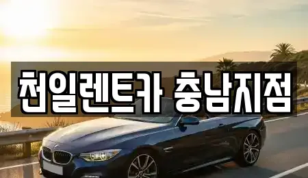 충청남도 공주시 단기렌트카 전문 천일렌트카 충남지점
