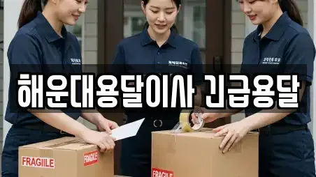 해운대용달이사 긴급용달